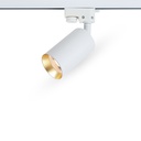 Spotlight Sur Rail Orientable Blanc Sable Or PROLIGHT+ GU10