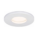 Couvercle Rond Blanc Sable en Aluminium pour Spot Encastré Etanche Prolight+