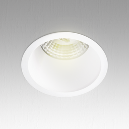 Round indoor spot fitting compatible with lamp LED GU10 