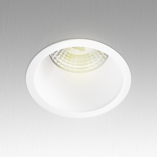 Support de Spot Rond Fixe Blanc compatible avec ampoule LED GU10