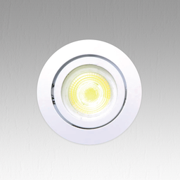 White fixed round spot holder compatible with GU10 bulbs