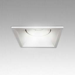 white recessed  spot holder compatible with a GU10 led bulb