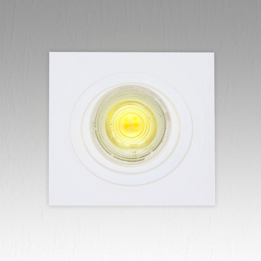 Recessed Prolight+ spot holder compatible with a GU10led bulb