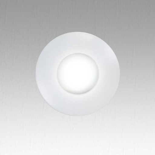 white anti fog recessed round spotlight holder for kitchen and bathrooms