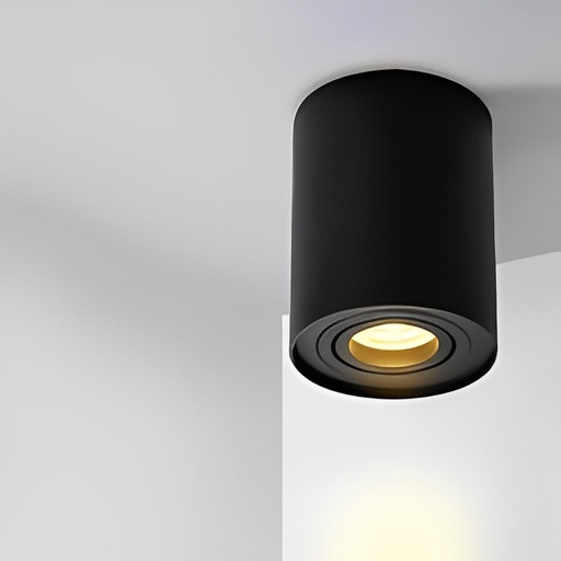 surface mounted downlight in black