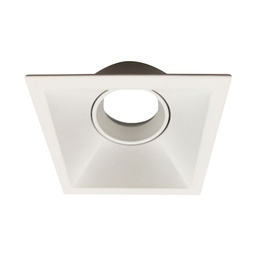 support de spot blanc carrée compatible avec  ampoule LED GU10