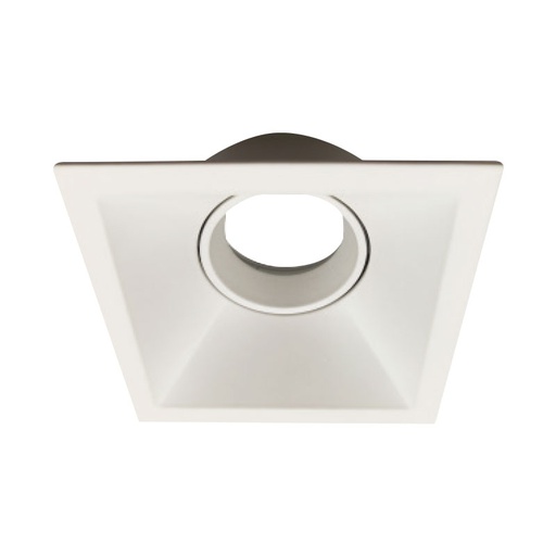 white recessed  spot holder compatible with a GU10 led bulb