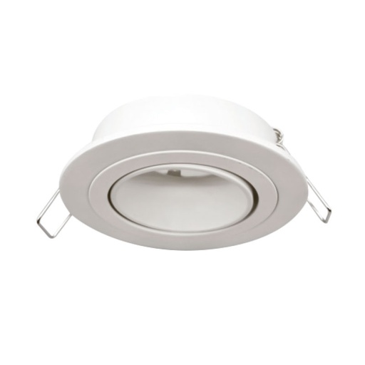 Round spot fitting compatible with lamp LED GU10 