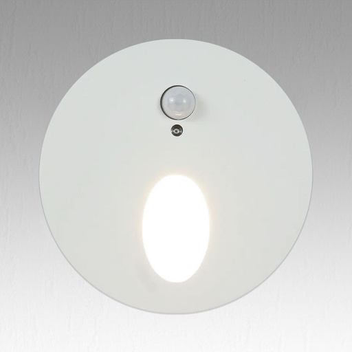 Spot Contremarche LED Blanc Carré Intérieur avec détecteur de mouvement, de puissance 1W/ 85-265V/50Hz / Indice de protection IP45.