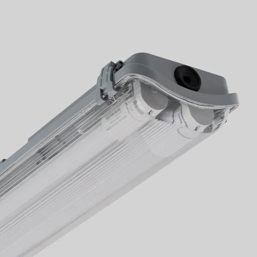 Réglette LED HY-TRI-Double T5 2*1200mm, seul cadre, ne pas inclure le tube T5 à l’intérieur avec une température de couleur de 6000K blanc froid