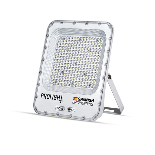 Projecteur Led Etanche Prolight+ en Aluminium, de puissance 50W, la température de couleur de 6500K, durée de vie jusqu'à 25.000hrs / Protection IP66