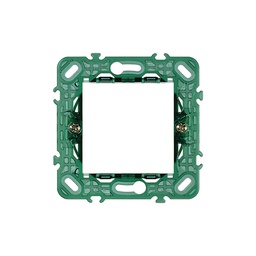 2-module mounting frame, with claws, for ø 60 mm mounting boxes, modular, 71 mm distance between centres



















