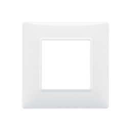 2-module cover plate, technopolymer, white



































