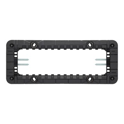 7-module mounting frame, with screws, for 6/7-module mounting boxes