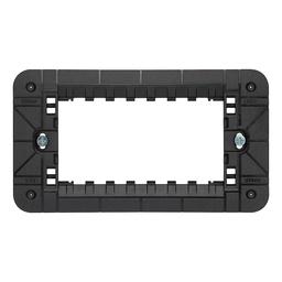 4-module mounting frame, with screws, for 4-module mounting boxes