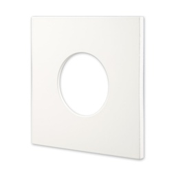 Cover Square white pure aluminum for Spot Recessed Waterproof