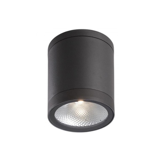 Spot Led Cylindrical Outdoor Black Aluminum rated power 13W/ Led type COB/ Color temperature 3000K/ Waterproof IP65.